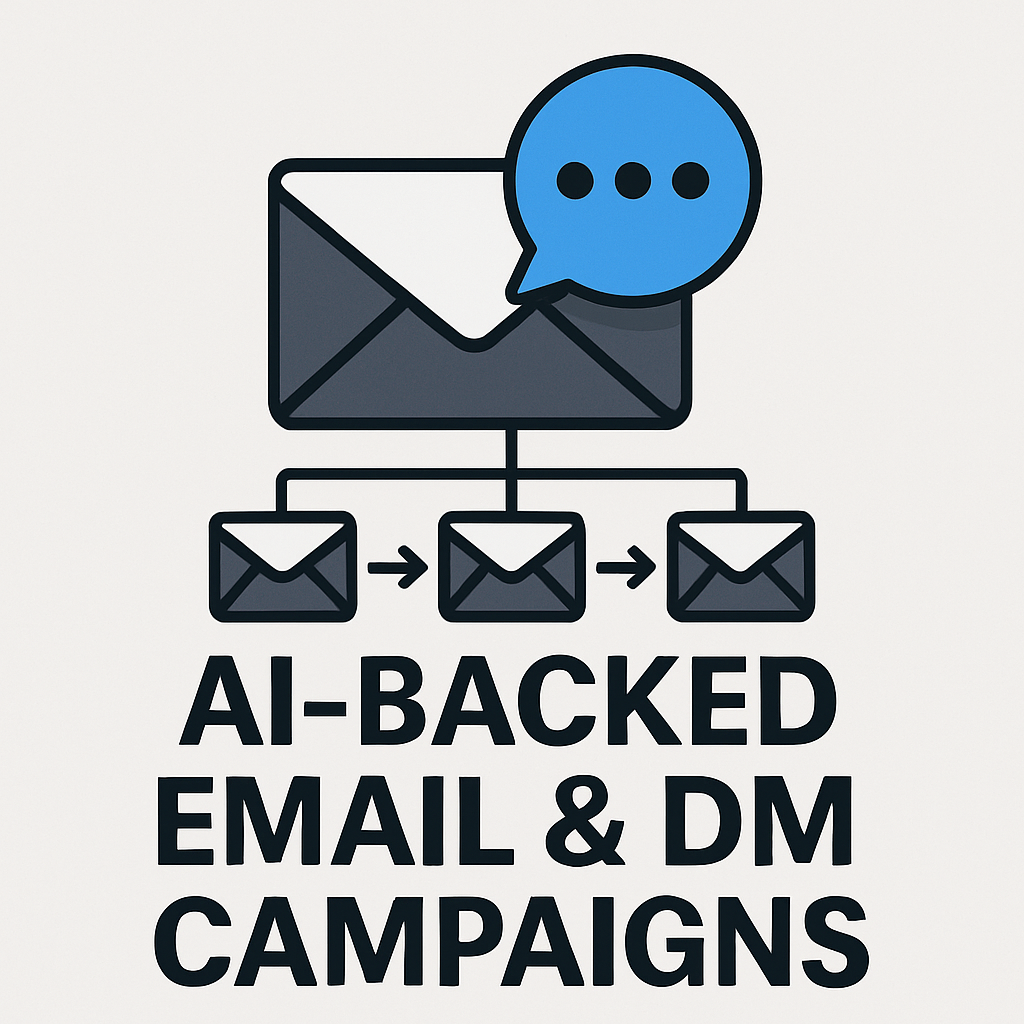 ✉️ AI-Backed Email & DM Campaigns