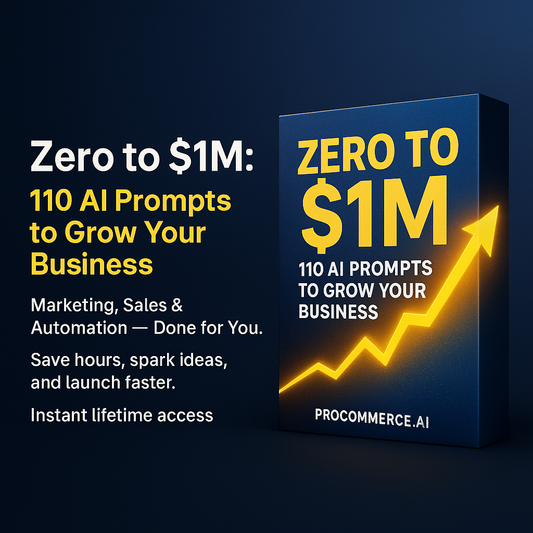 Zero to $1M: AI Prompts for Marketing, Sales & Automation